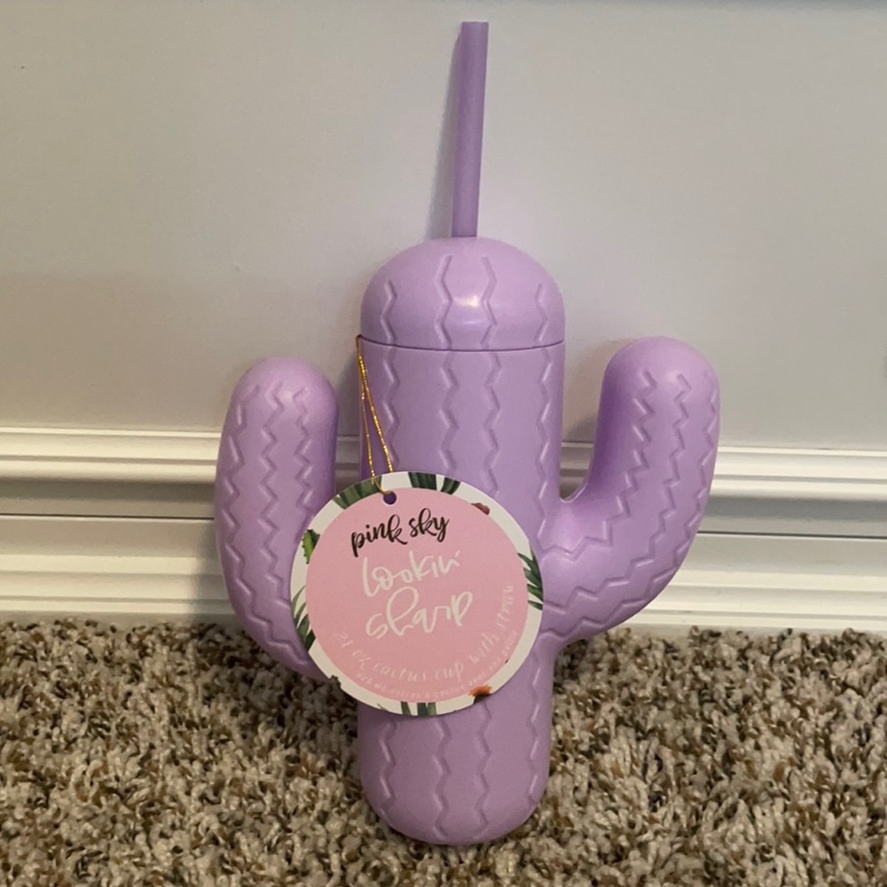 ⭐️5 for $20⭐️Pink Sky 21 oz cactus cup